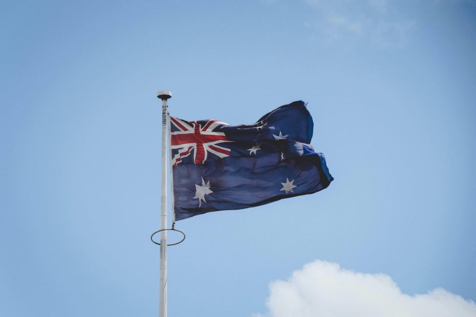 Australian flag represent cut down grocery bills in Australia