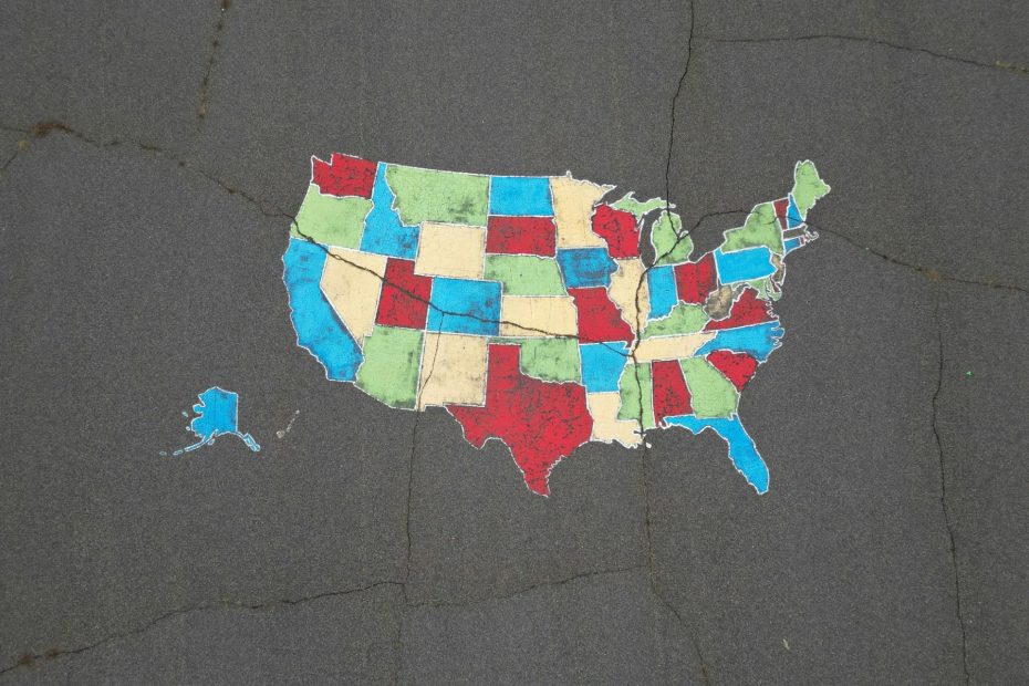 Usa map shows USA Tax Refund Tips for Beginners